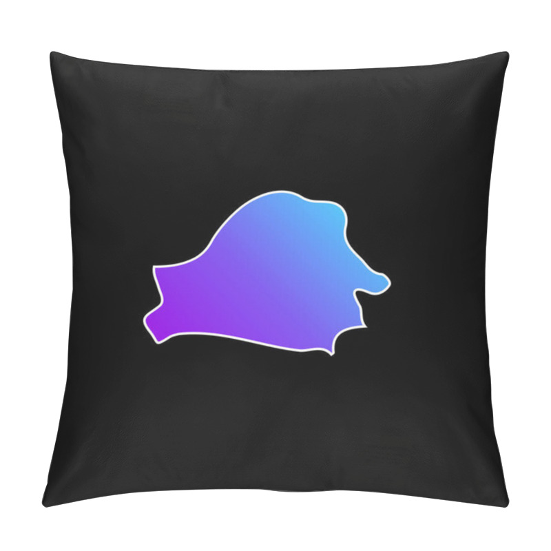 Personality  Belarus Country Blue Gradient Vector Icon Pillow Covers