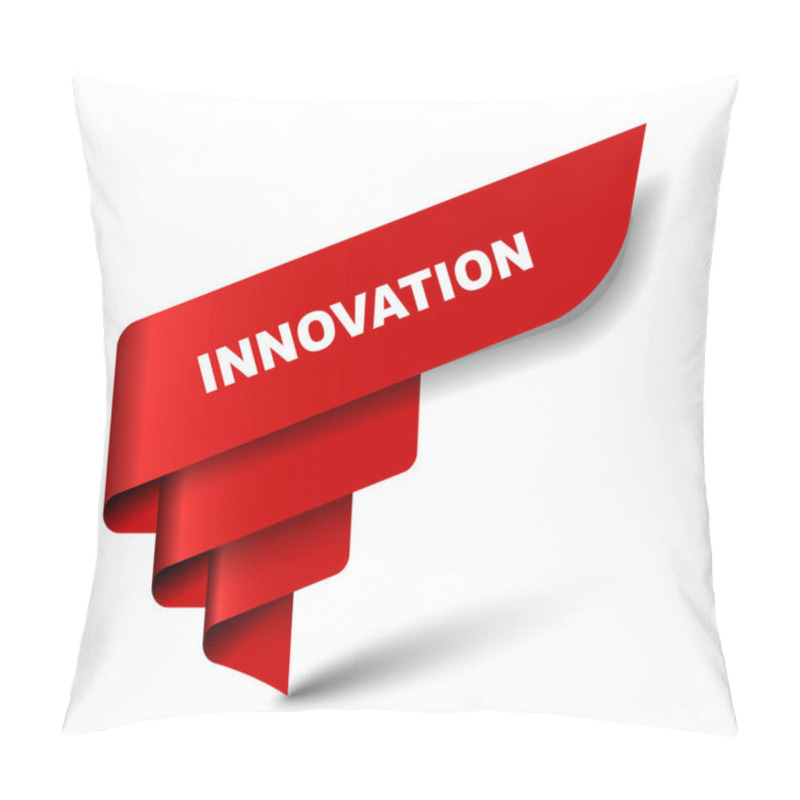 Personality  Red Vector Banner Innovation Pillow Covers