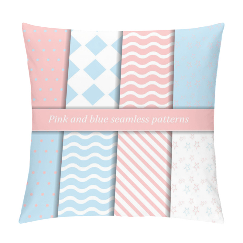 Personality  Cute Baby Vector Patterns Set. Pillow Covers