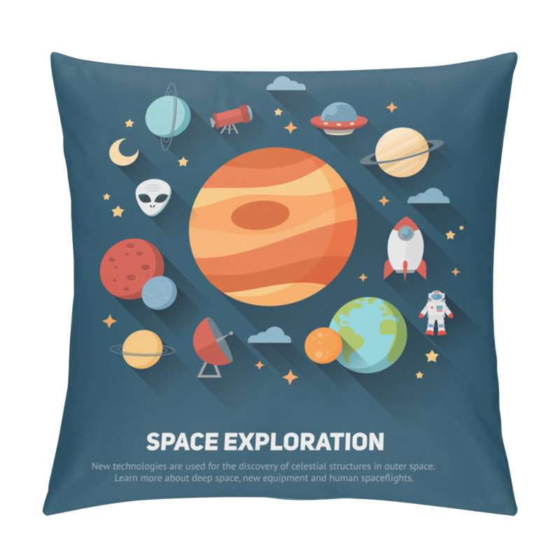 Personality  Space Theme Banners And Cards Pillow Covers