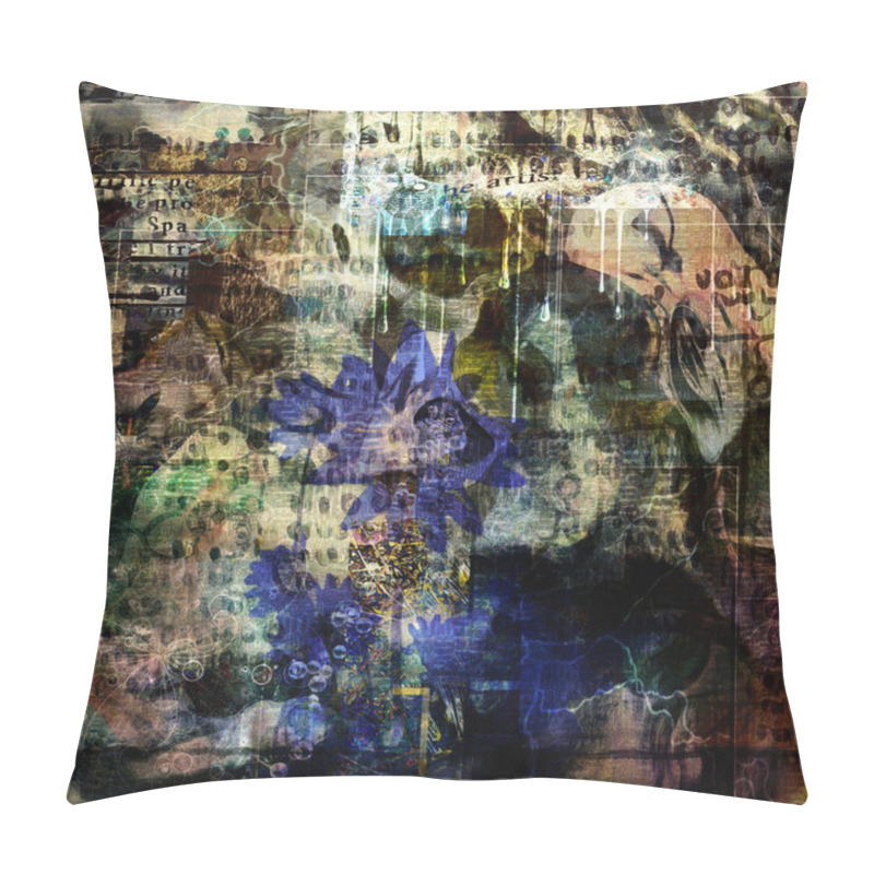 Personality  Modern Abstract With Mystic Symbols. 3D Rendering Pillow Covers