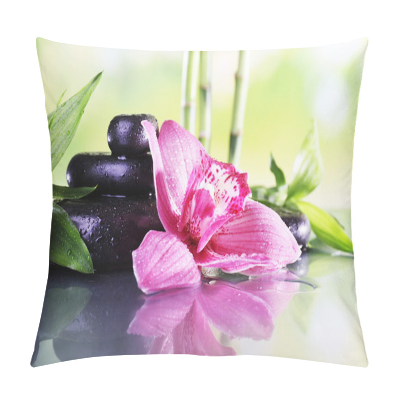 Personality  Spa Stones, Bamboo Branches Pillow Covers