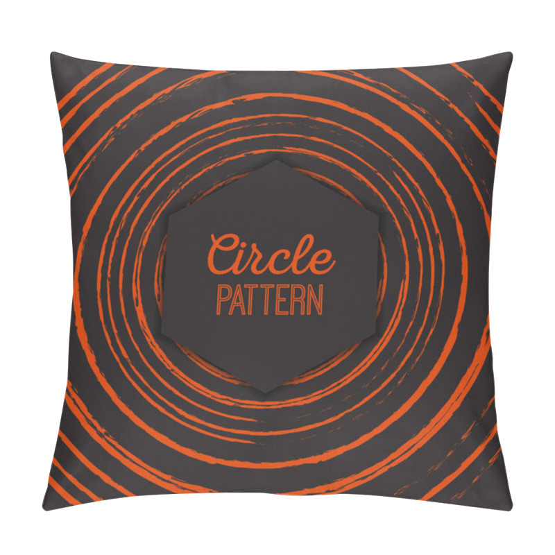 Personality  Pattern With Orange Circles Pillow Covers