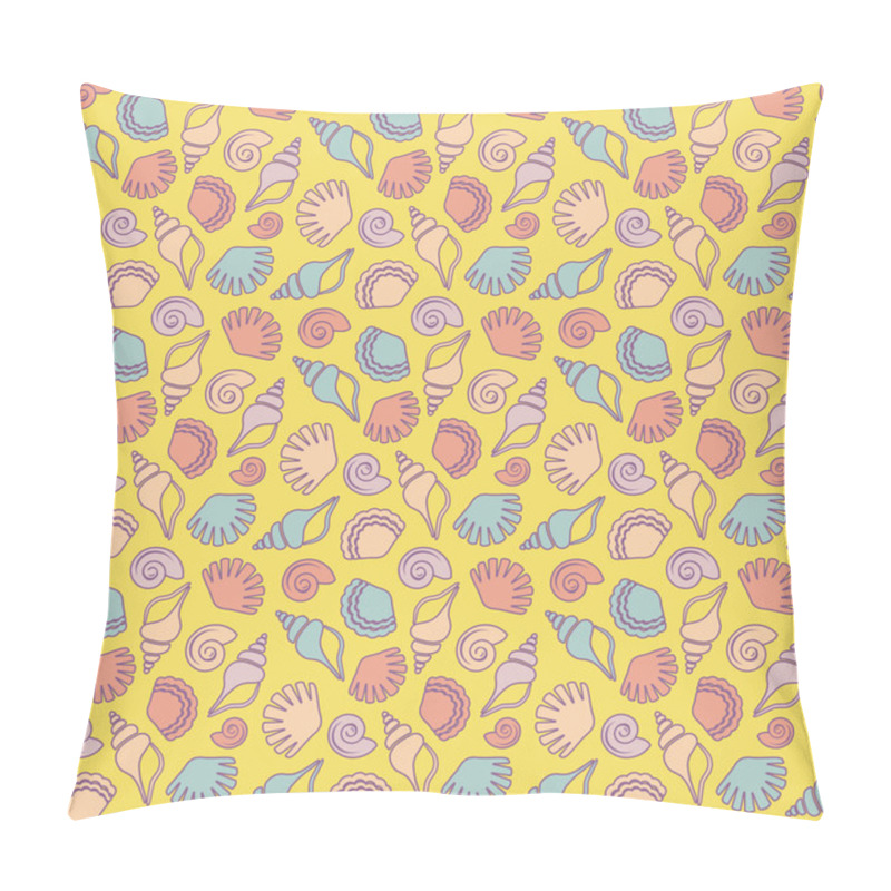 Personality  Seamless Pattern With Shells. Pillow Covers