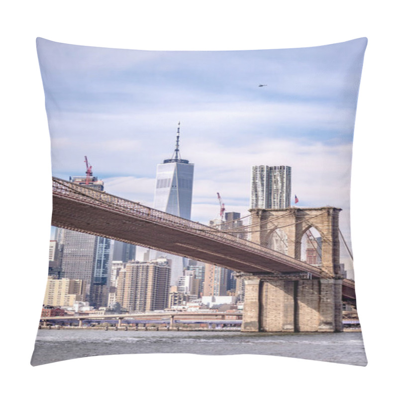 Personality  Lower Manhattan New York City Panorama Pillow Covers