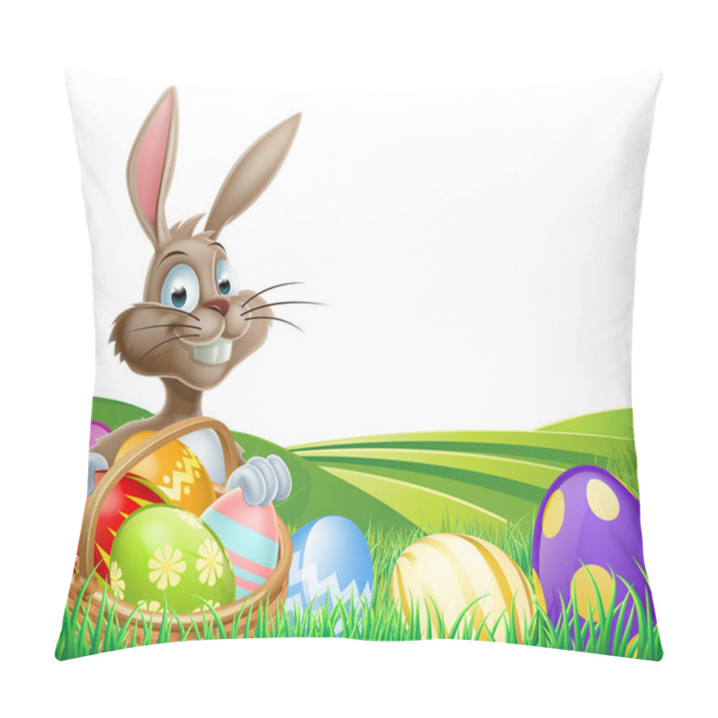 Personality  Easter Bunny And Hamper Pillow Covers