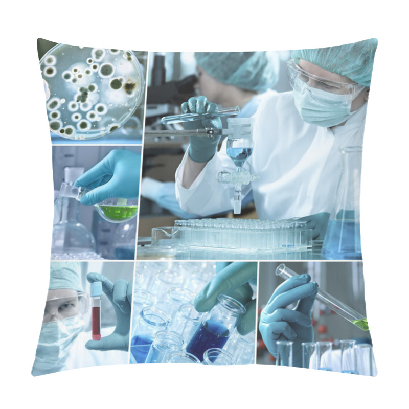 Personality  Laboratory Collage Pillow Covers