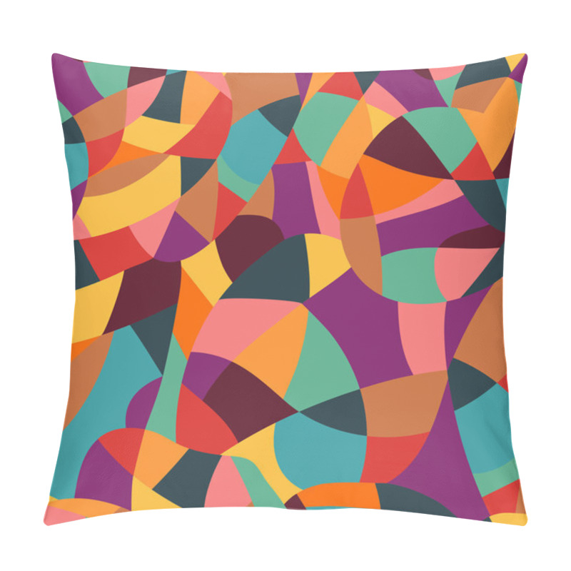 Personality  Seamless Texture With Triangles, Mosaic Endless Pattern Pillow Covers