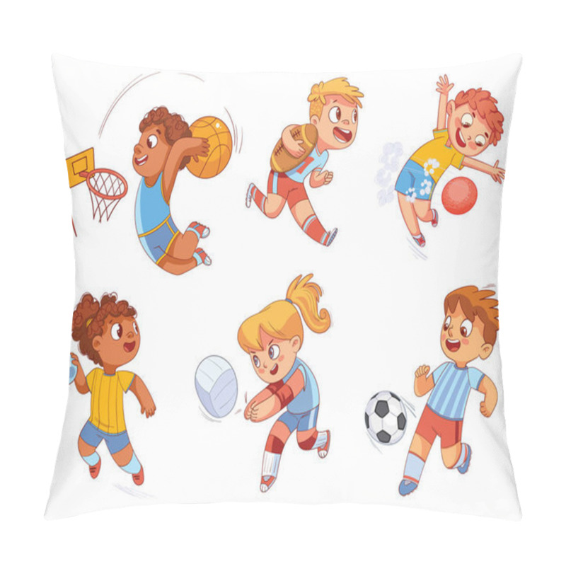 Personality  Team Sport. Volleyball, Football, Basketball, Rugby, Handball, Dodgeball Pillow Covers