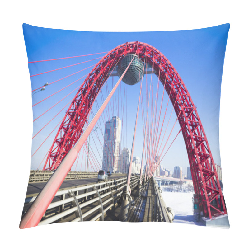 Personality  The Bridge Through The Moskva River In The Winter Pillow Covers