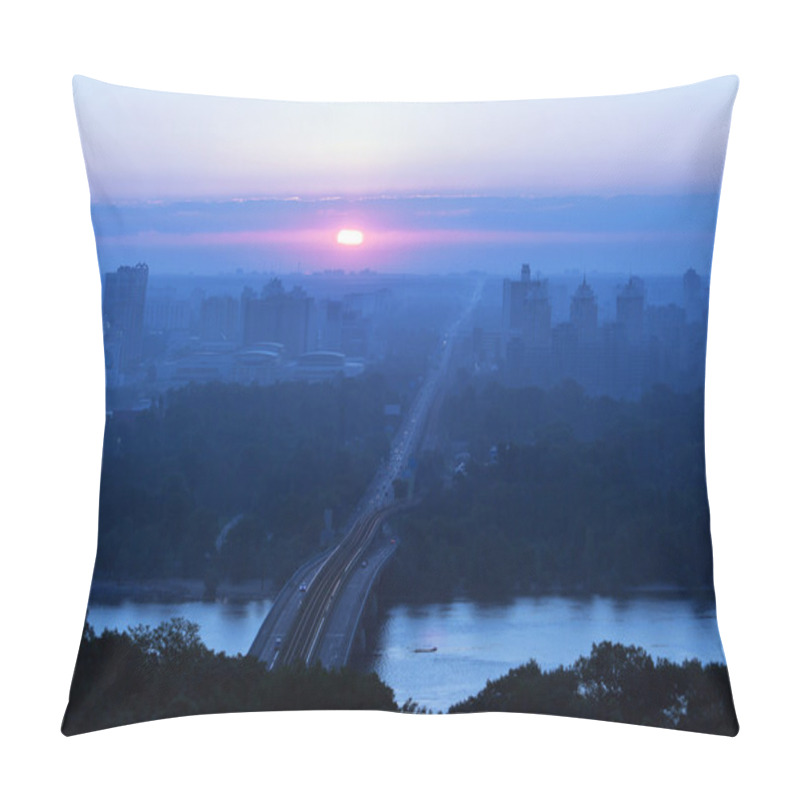 Personality  Sunrise Over The City Pillow Covers