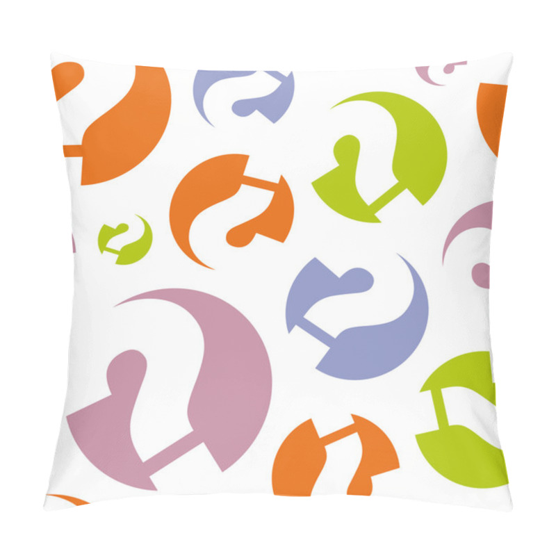 Personality  Seamless Background With Question. Pillow Covers