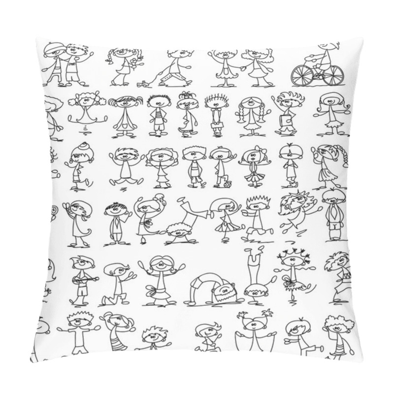 Personality  Cute Happy Cartoon Kids Pillow Covers