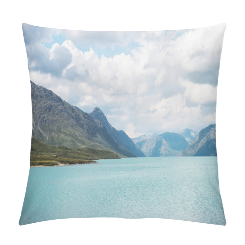 Personality  Magnificent Landscape With Gjende Lake, Besseggen Ridge, Jotunheimen National Park, Norway Pillow Covers