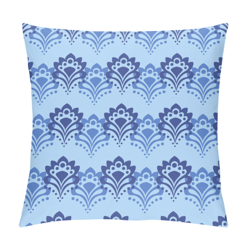 Personality  Background - Blue Flowers Pillow Covers