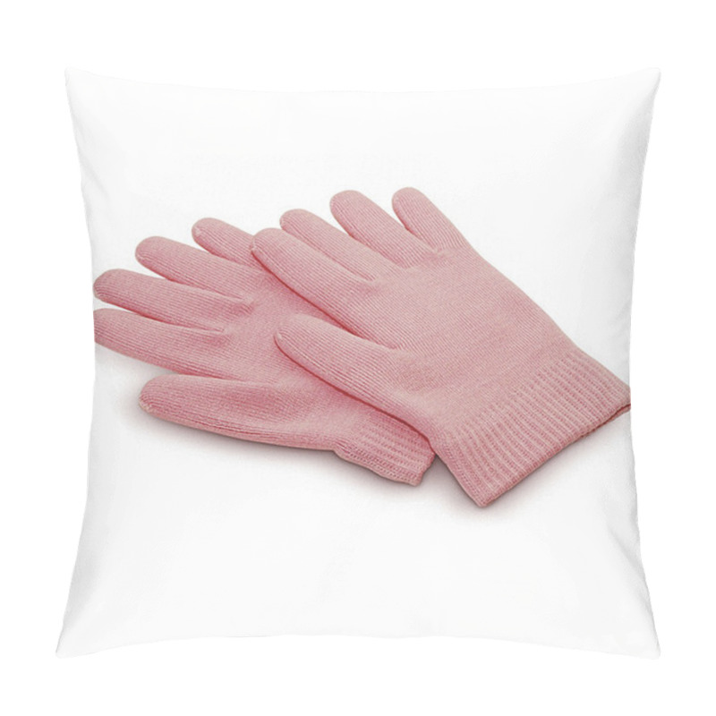 Personality  Gel Gloves On A White Background Pillow Covers