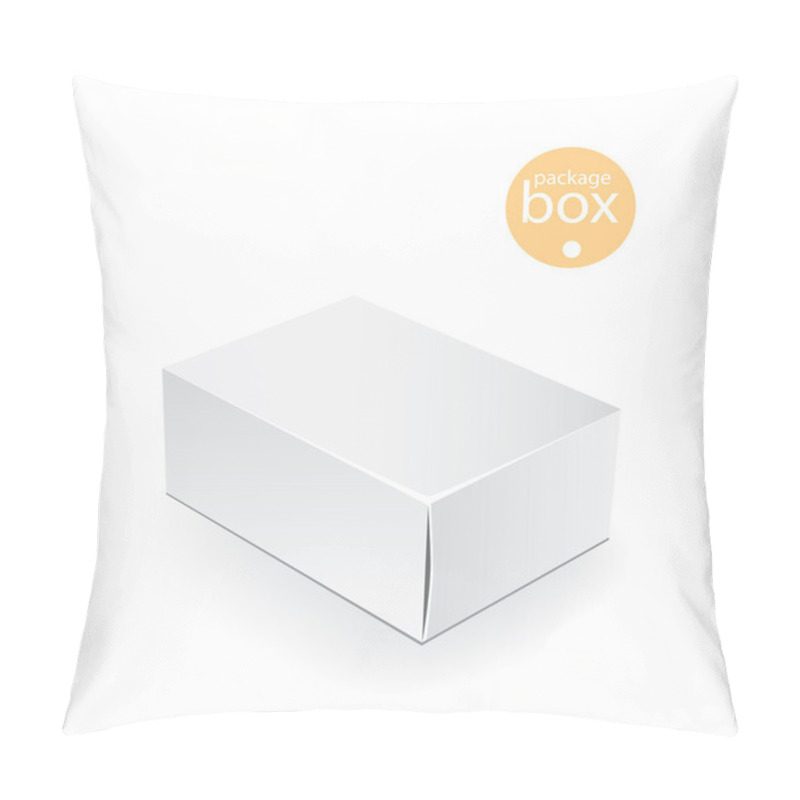 Personality  White Package Box. Packaging Mock Up Template. Good For A Food, Electronics, Software, Cosmetics Design And Other Products. Vector Illustrated Pillow Covers