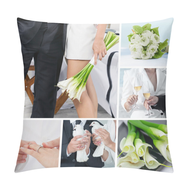 Personality  Wedding Collage Pillow Covers