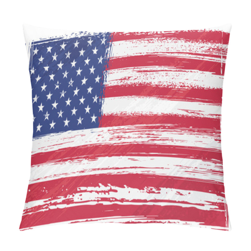 Personality  Grunge USA Flag Pillow Covers