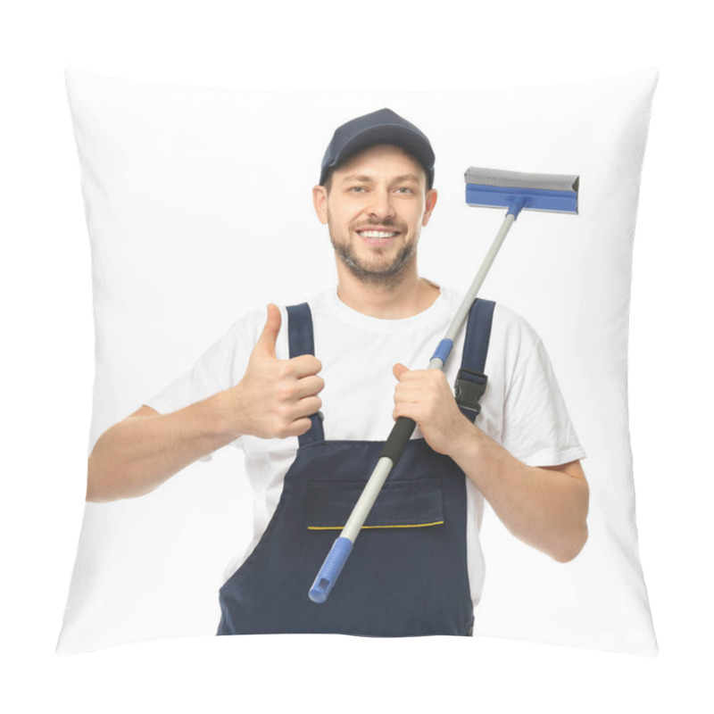 Personality  Young Window Cleaner  Pillow Covers