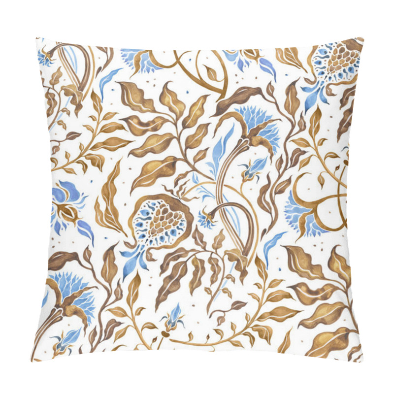 Personality  Hand Drawn Seamless Pattern Of Abstract Flowers Pillow Covers