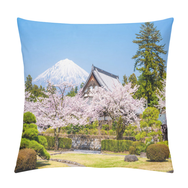 Personality  Shizuoka, Japan With Mt. Fuji In Spring Pillow Covers