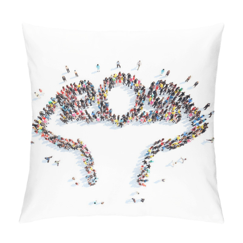 Personality  People In The Shape Of A Sports Person.  Pillow Covers