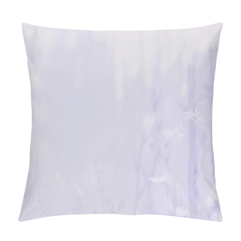 Personality  A Dreamy, Ethereal Scene Featuring Soft Pastel Wildflowers. Pillow Covers