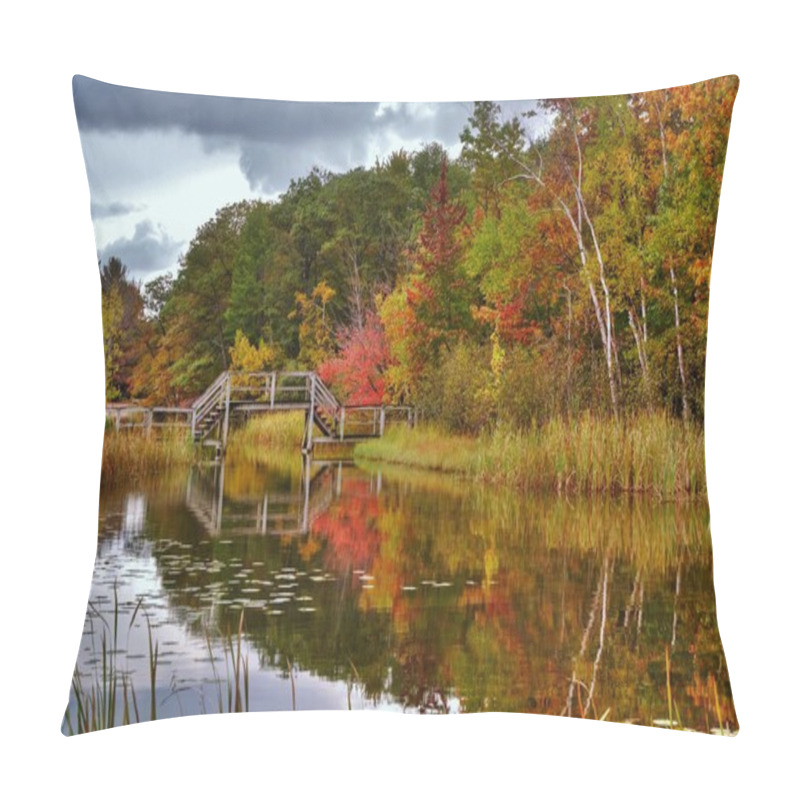 Personality  Wooden Bridge Reflections Pillow Covers