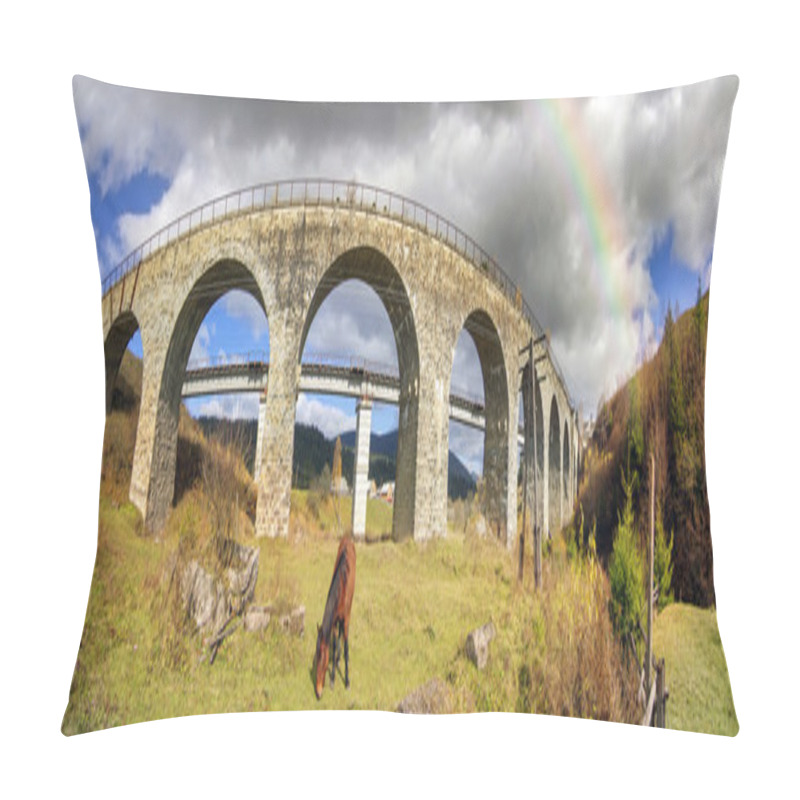 Personality  Bridge In The Carpathian Region Pillow Covers