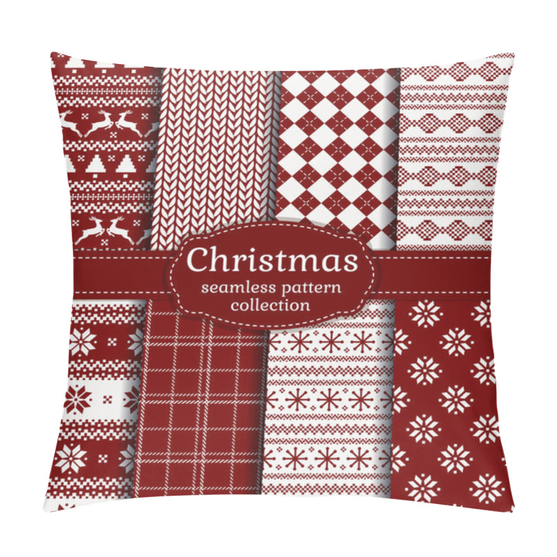 Personality  Christmas Seamless Patterns. Pillow Covers