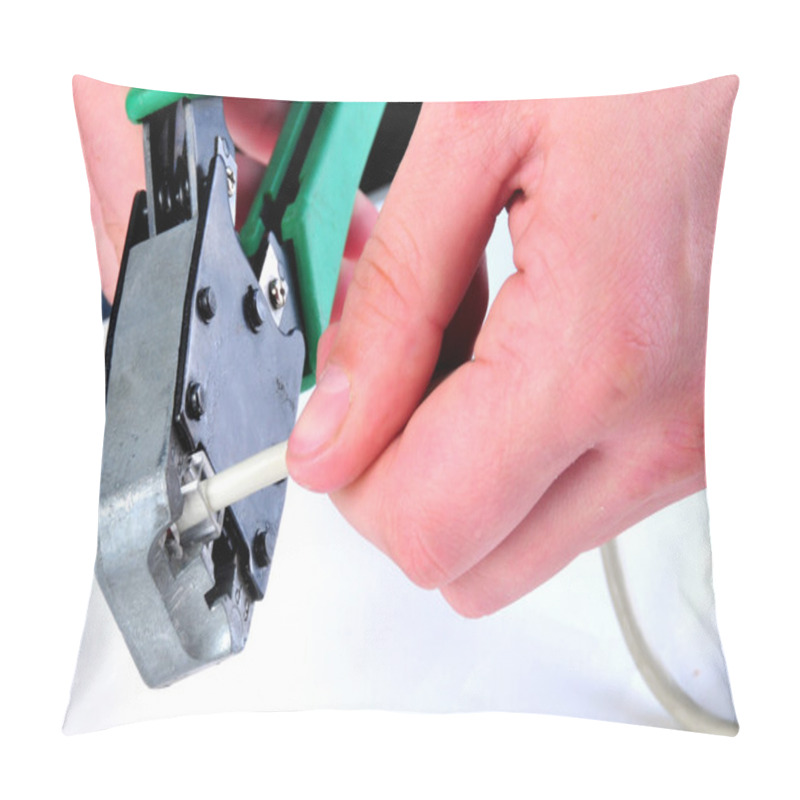 Personality  LAN Cable Crimping Process. Pillow Covers