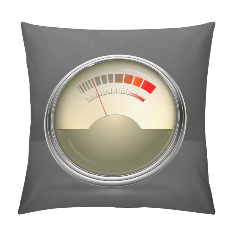 Personality  Audio Gauge, Vector Pillow Covers