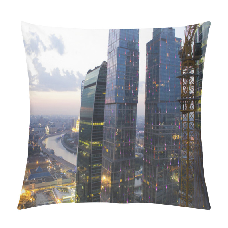 Personality  Landscape Moscow City, Moscow, Russia Pillow Covers