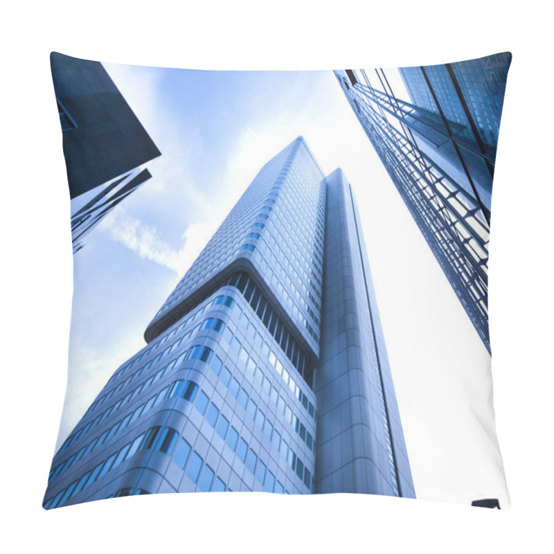 Personality  Office Building In Business Center Pillow Covers