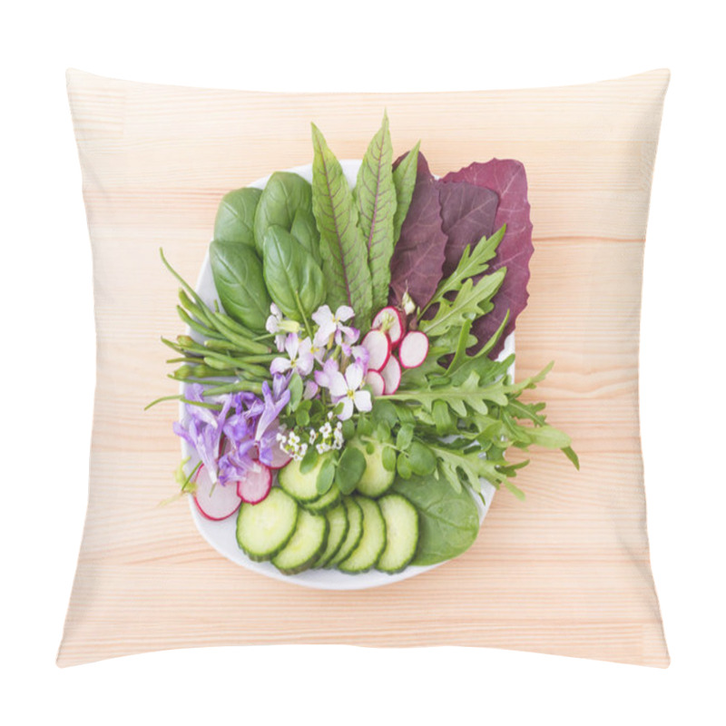 Personality  Fresh, Raw Salad Pillow Covers