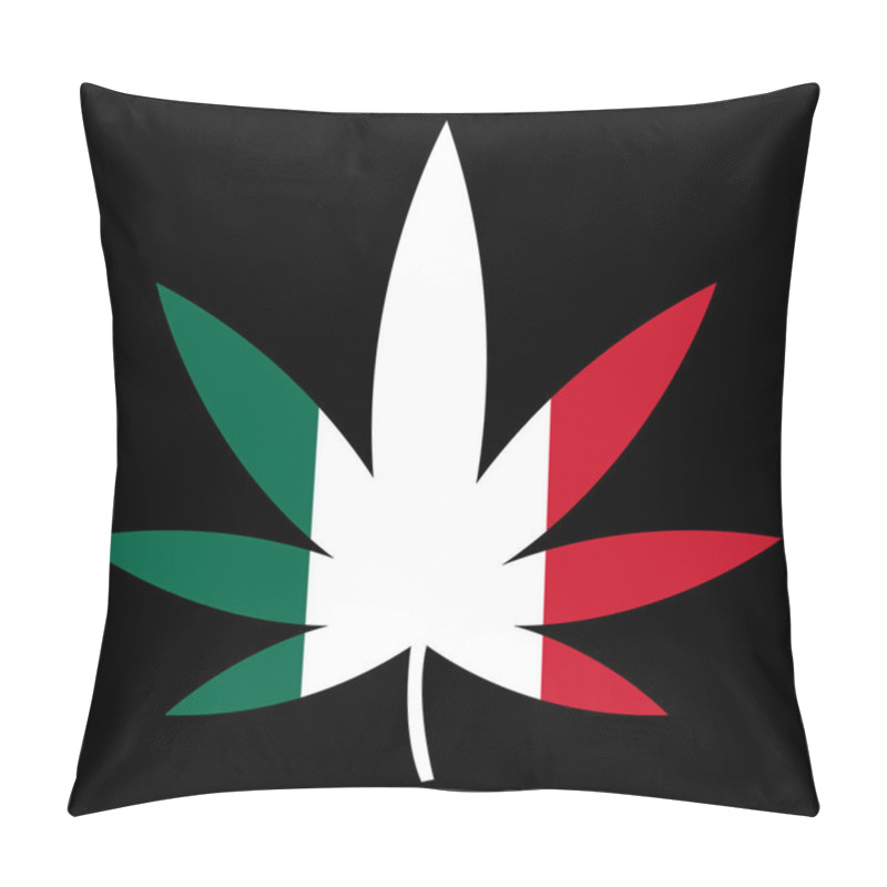 Personality  Flat Raster Mexican Marijuana Icon Pillow Covers