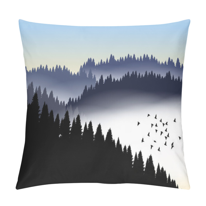 Personality  Flat Landscape View Pillow Covers