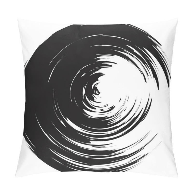 Personality  Grungy Brush Circle Brushstroke Jiddd Pillow Covers