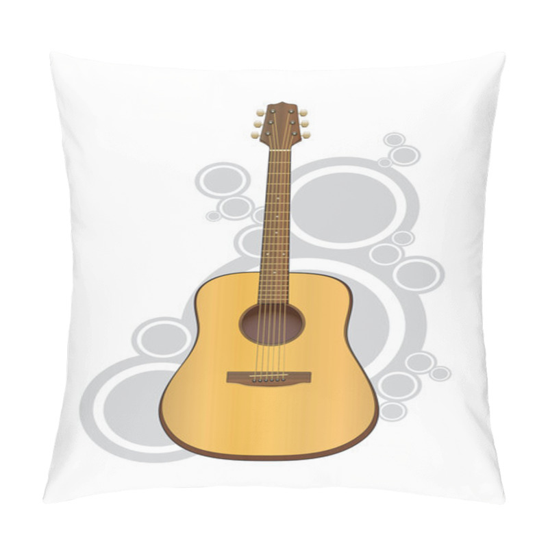 Personality  Vector Acoustic Guitar Pillow Covers