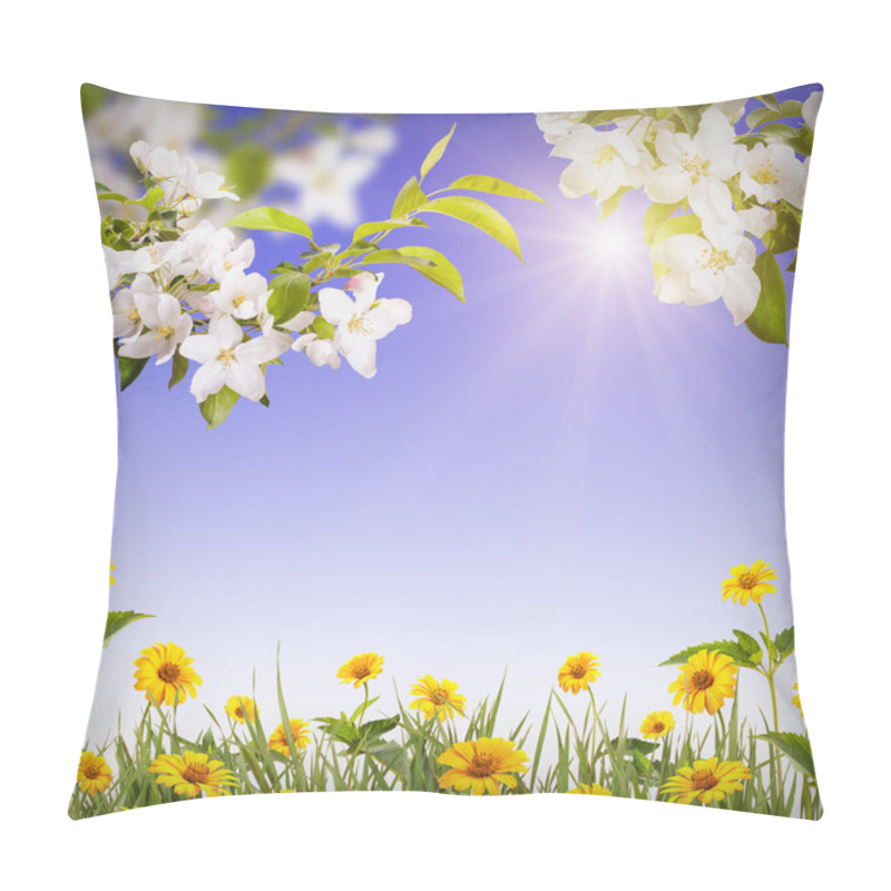 Personality  Spring Blossoming Flowers Pillow Covers