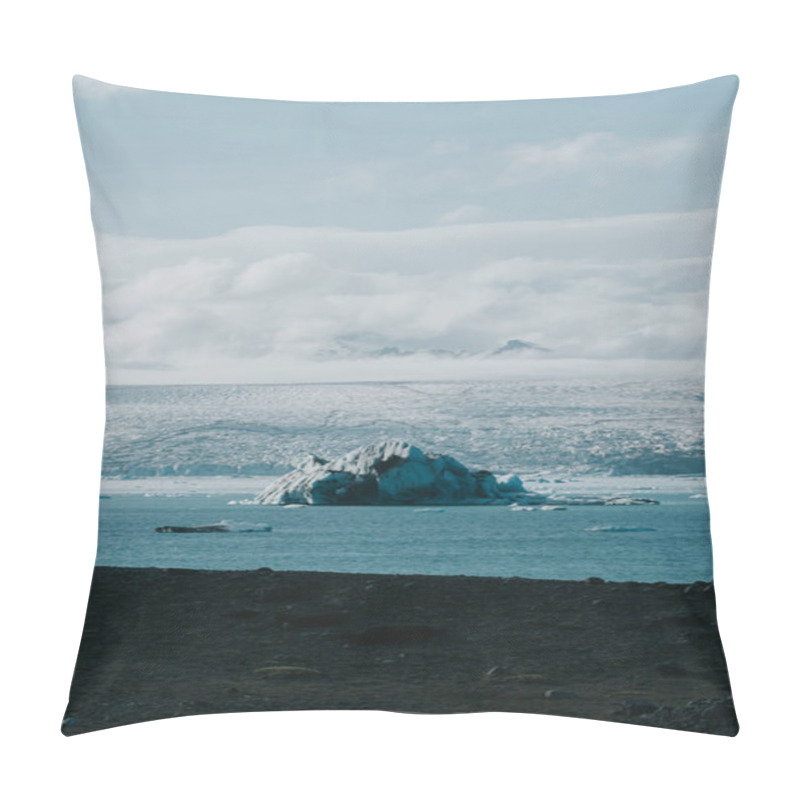 Personality  Dramatic Iceberg Floating In Jokusarlon Glacial Lagoon, South Iceland Pillow Covers