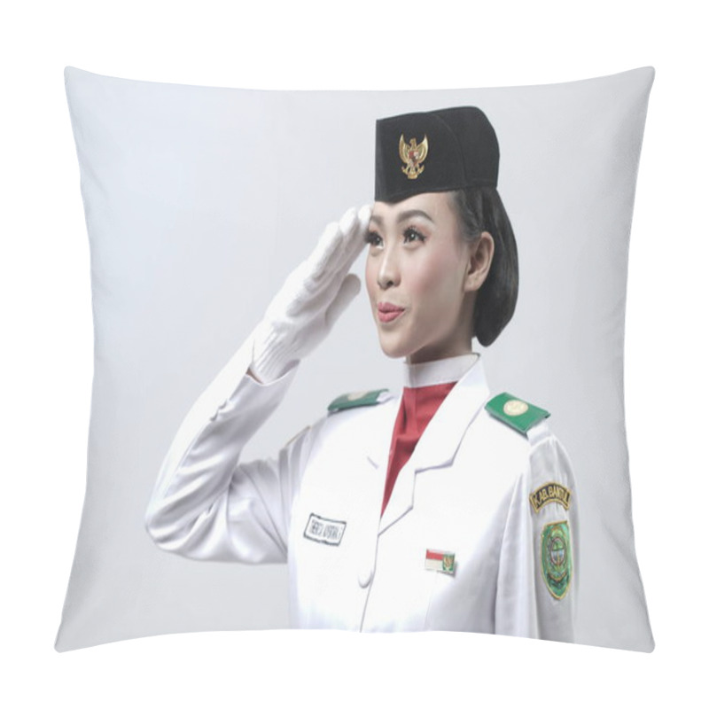 Personality  Indonesian National Flag Hoisting Troop. National Paskibraka Council. Pillow Covers