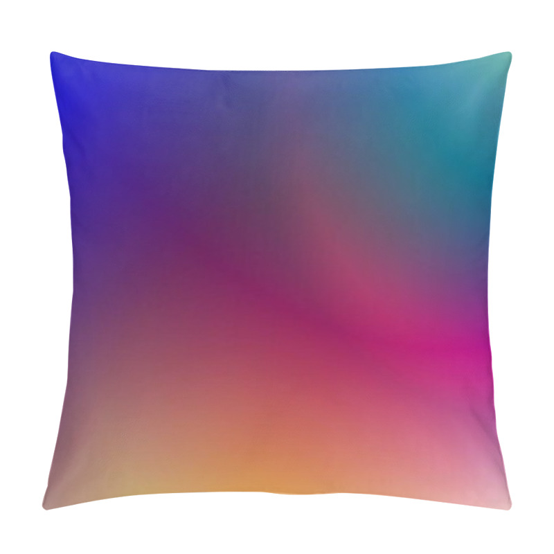 Personality  Vibrant Abstract Gradient With Blue, Pink, And Orange Hues. Pillow Covers