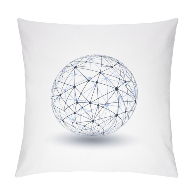 Personality  Globe Design - Networks Pillow Covers