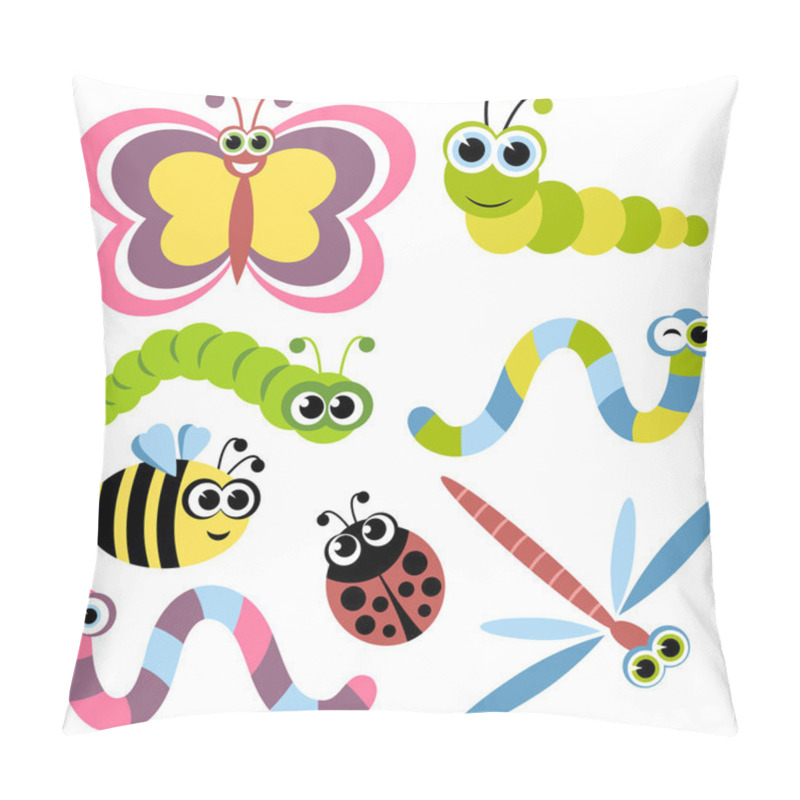 Personality  Set Of Insects Pillow Covers