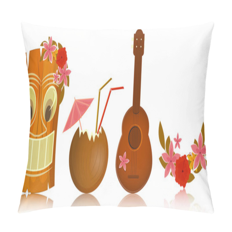 Personality  Hawaiian Icons Pillow Covers