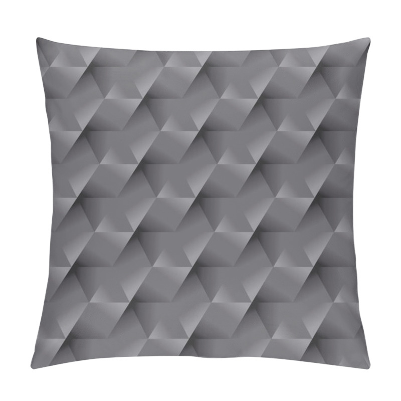 Personality  Metal Surface Gray Seamless Pattern Pillow Covers