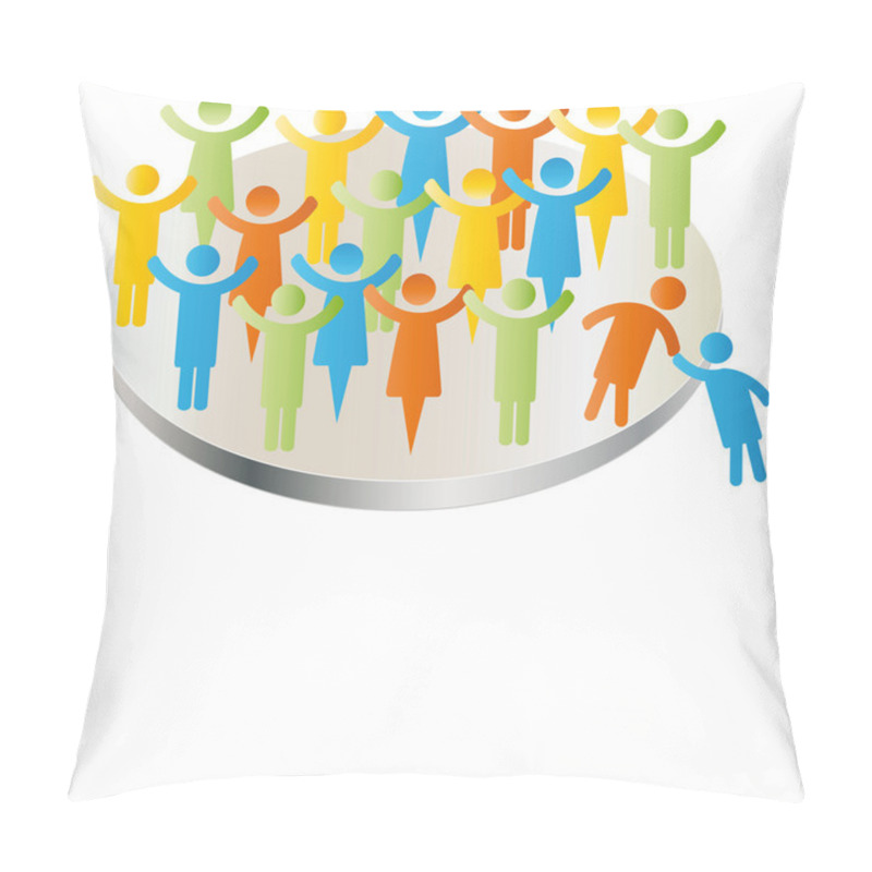 Personality  Happy Company Group Pillow Covers