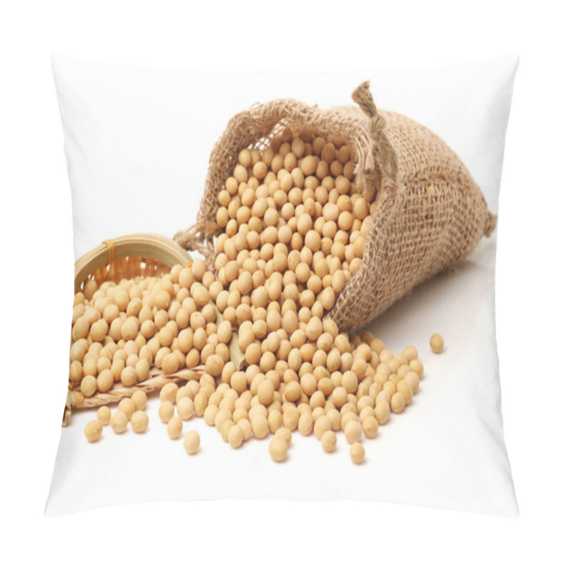 Personality  Gold Soybeans On White Pillow Covers